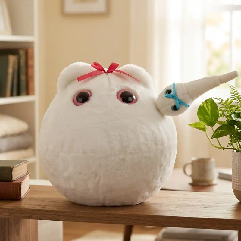 Egg Cell XL Size & Mini Magnetic Sperm Cell - GIANTmicrobes® Plush Toy