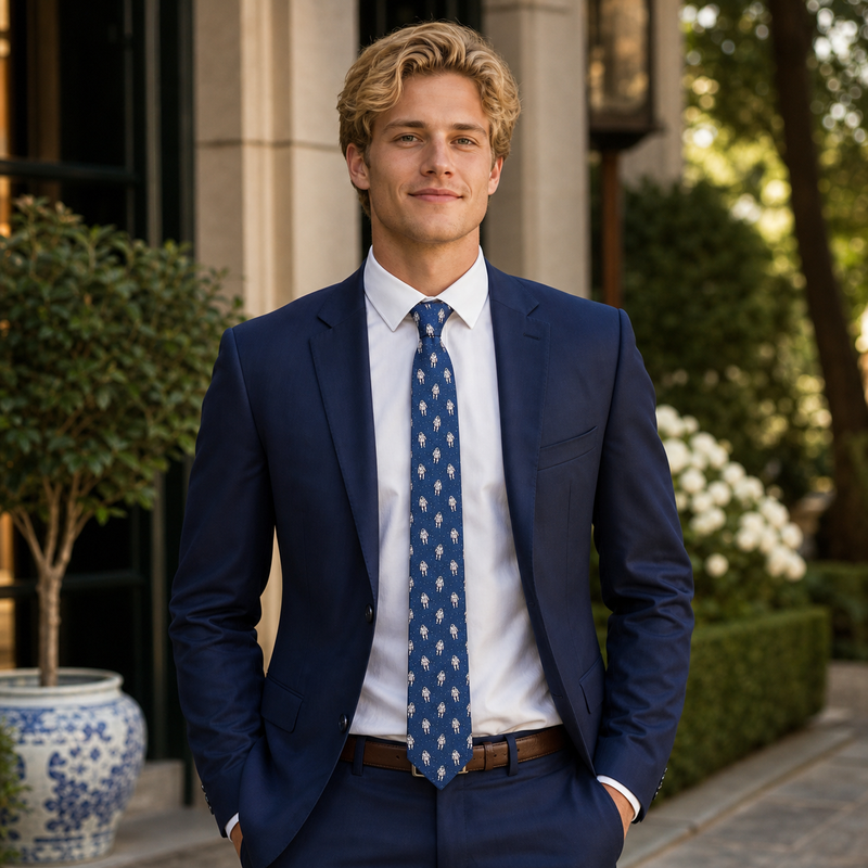 Floating Astronauts Tie