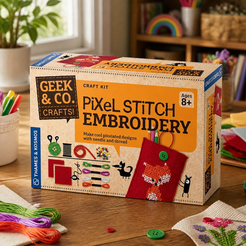 "Pixel Stitch Embroidery" - Craft Kit