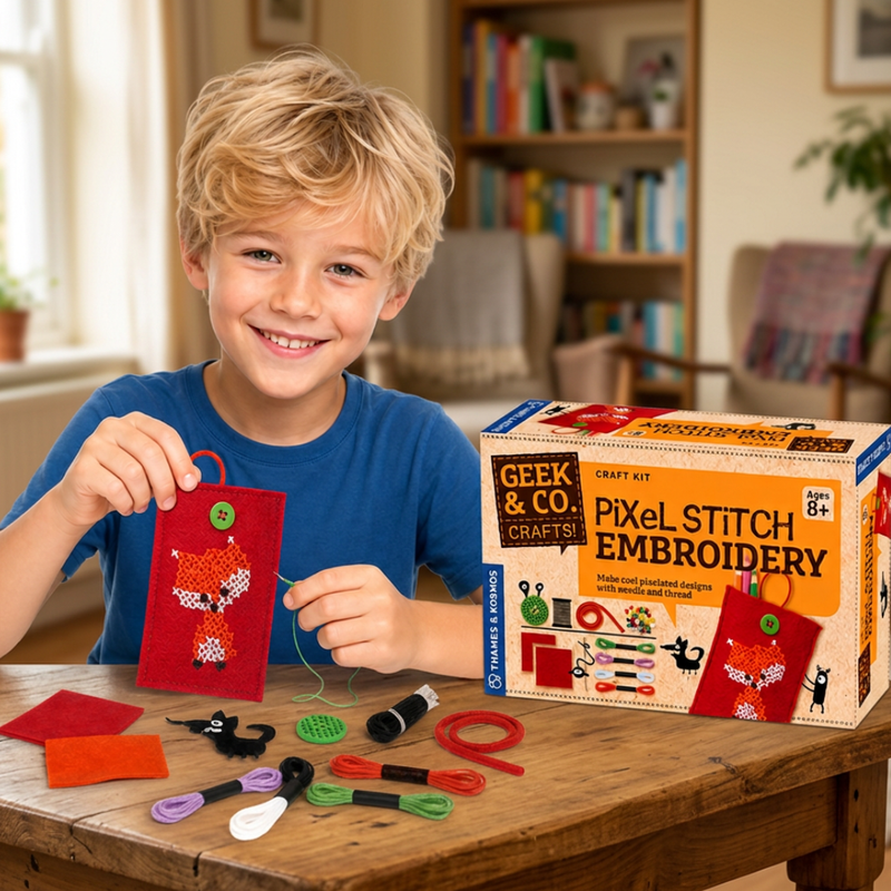 "Pixel Stitch Embroidery" - Craft Kit