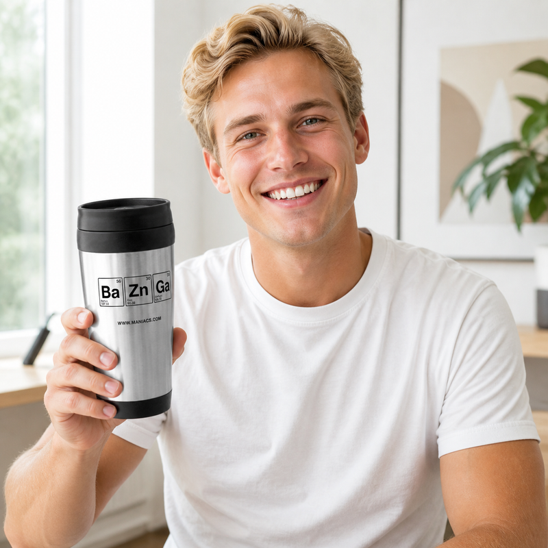 "BaZnGa" - 16oz Travel Mug
