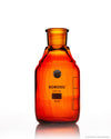Borosil Amber Borosilicate Glass Reagent Bottles with Stoppers - LabShopNow.com