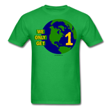 "We Only Get 1 Earth" - Men's T-Shirt - bright green