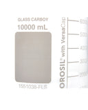PUREGRIP® Glass Carboys - Round - Clear - 83B VersaCap® - 10 L - 1/EA