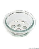 Borosil® Desiccator With Cover and Porcelain Plate - Plastic Knob - Borosilicate Glass 150 mm CS/1