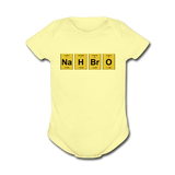 "NaH BrO" - Baby Short Sleeve One Piece lemon / Newborn - LabRatGifts - 3