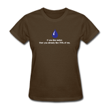"If You Like Water" - Women's T-Shirt brown / S - LabRatGifts - 8