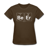 "BeEr" - Women's T-Shirt brown / S - LabRatGifts - 4