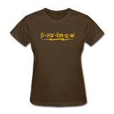 "Bazinga!" - Women's T-Shirt brown / S - LabRatGifts - 5