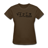 "I Ate Some Pie" (black) - Women's T-Shirt brown / S - LabRatGifts - 10