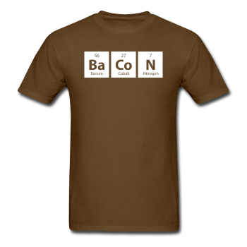 "BaCoN" - Men's T-Shirt brown / S - LabRatGifts - 1