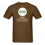 "Biology Division" - Men's T-Shirt brown / S - LabRatGifts - 5