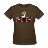 "Wine Periodic Table" - Women's T-Shirt brown / S - LabRatGifts - 8