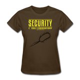 "Security E. Coli Laboratory" - Women's T-Shirt brown / S - LabRatGifts - 4