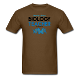 "World's Best Biology Teacher" - Men's T-Shirt brown / S - LabRatGifts - 12