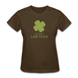 "Lucky Lab Tech" - Women's T-Shirt brown / S - LabRatGifts - 4