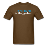 "-273.15 ºC is the Coolest" (white) - Men's T-Shirt brown / S - LabRatGifts - 4