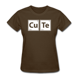 "CuTe" - Women's T-Shirt brown / S - LabRatGifts - 10
