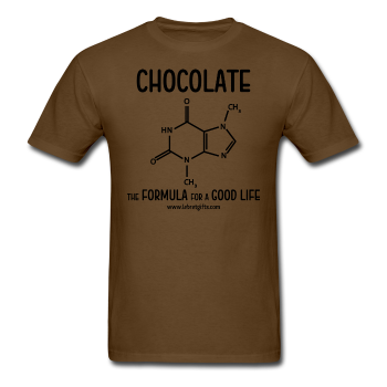 "Chocolate" - Men's T-Shirt brown / S - LabRatGifts - 1