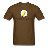 "Faster Than 186,282 MPS" - Men's T-Shirt brown / S - LabRatGifts - 4