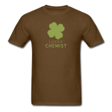 "Lucky Chemist" - Men's T-Shirt brown / S - LabRatGifts - 11