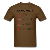 "All You Need is Love" - Men's T-Shirt brown / S - LabRatGifts - 10