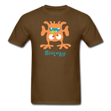 "Biology Monster" - Men's T-Shirt brown / S - LabRatGifts - 4