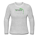 "Forget Lab Safety" - Women's Long Sleeve T-Shirt gray / S - LabRatGifts - 2