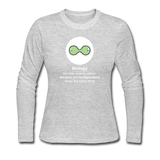 "Biology Division" - Women's Long Sleeve T-Shirt gray / S - LabRatGifts - 2