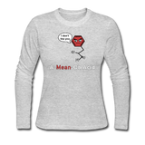 "A-Mean-Oh Acid" - Women's Long Sleeve T-Shirt gray / S - LabRatGifts - 2