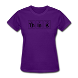 "ThInK" (black) - Women's T-Shirt purple / S - LabRatGifts - 10
