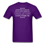 "Skeleton Inside Me" - Men's T-Shirt purple / S - LabRatGifts - 5