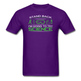 "Stand Back" - Men's T-Shirt purple / S - LabRatGifts - 5