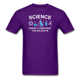 "Science Doesn't Care" - Men's T-Shirt purple / S - LabRatGifts - 5
