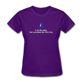 "If You Like Water" - Women's T-Shirt purple / S - LabRatGifts - 5