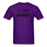"E. Coli Happens" (black) - Men's T-Shirt purple / S - LabRatGifts - 14
