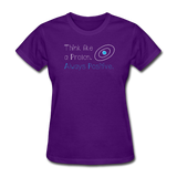 "Think like a Proton" (white) - Women's T-Shirt purple / S - LabRatGifts - 3