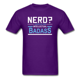 "Nerd? I Prefer the Term Intellectual Badass" - Men's T-Shirt purple / S - LabRatGifts - 5