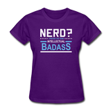 "Nerd?" - Women's T-Shirt purple / S - LabRatGifts - 3