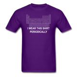 "I Wear this Shirt Periodically" (white) - Men's T-Shirt purple / S - LabRatGifts - 4