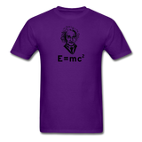 "Albert Einstein: E=mc²" - Men's T-Shirt purple / S - LabRatGifts - 5