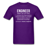 "Engineer" (white) - Men's T-Shirt purple / S - LabRatGifts - 3