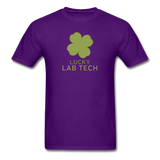 "Lucky Lab Tech" - Men's T-Shirt purple / S - LabRatGifts - 5