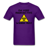 "I'm Very Radioactive, Wanna Hug?" - Men's T-Shirt purple / S - LabRatGifts - 5