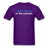 "-273.15 ºC is the Coolest" (white) - Men's T-Shirt purple / S - LabRatGifts - 5