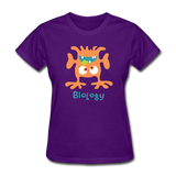 "Biology Monster" - Women's T-Shirt purple / S - LabRatGifts - 5