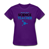 "World's Best Science Teacher" - Women's T-Shirt purple / S - LabRatGifts - 5