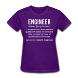"Engineer" (white) - Women's T-Shirt purple / S - LabRatGifts - 5