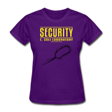 "Security E. Coli Laboratory" - Women's T-Shirt purple / S - LabRatGifts - 5