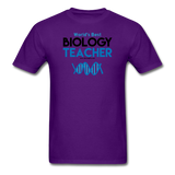 "World's Best Biology Teacher" - Men's T-Shirt purple / S - LabRatGifts - 10